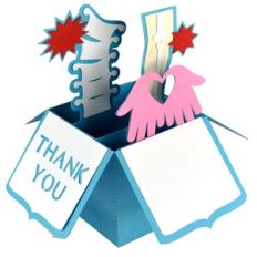 physiotherapist thank you card in a box