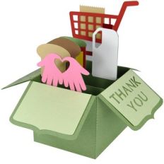 grocery clerk thank you card in a box