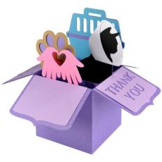 veterinarian cat thank you card in a box