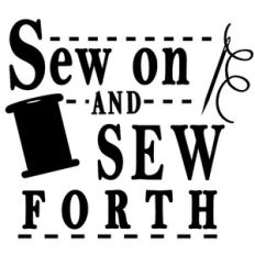 sew on and sew forth
