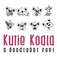 kutie koala doodlebat font