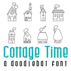 cottage time doodlebat font