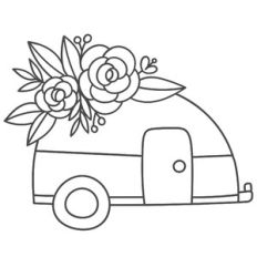 camper flower bouquet