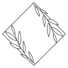 leaf diamond frame/grad cap top