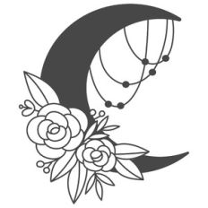 boho moon floral bouquet