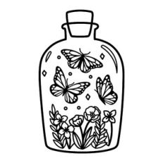 butterflies in a jar