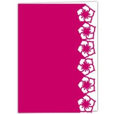 hellebore flower lace edged card