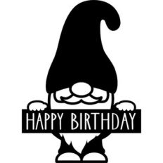 gnome happy birthday banner
