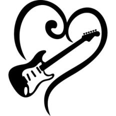guitar and heart