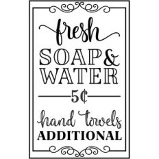 fresh soap and water