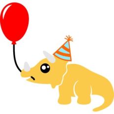 triceratops happy birthday