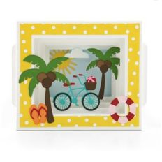 shadow box card beach cruiser