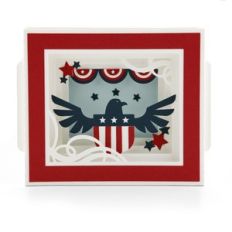 shadow box card patriotic