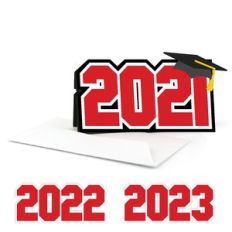 graduation year shaped card