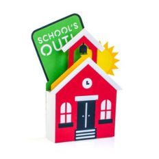 out of school schoolhouse box card