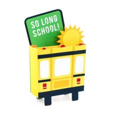 out of school bus box card