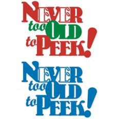 never too old phrase