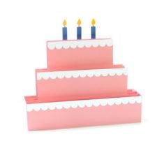 tiered cake box card