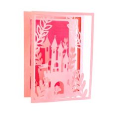 flower castle accordion card
