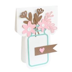 flower jar card