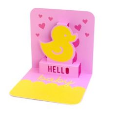 hello baby pop-up card