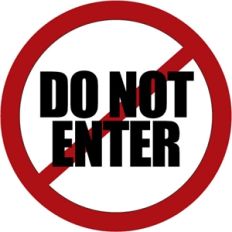 phrase: do not enter