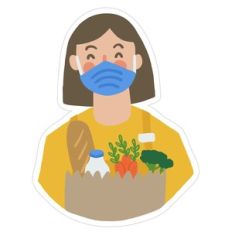 frontline grocery worker