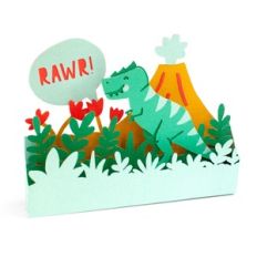 dinosaur t-rex box card