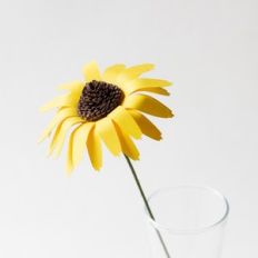 black eyed susan on stem by farren celeste