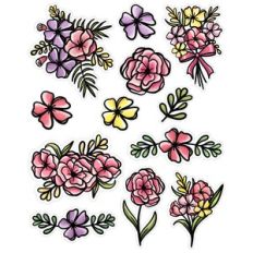 flower sticker sheet