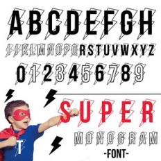 super monogram font