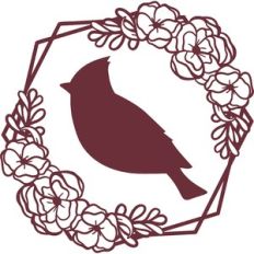 bird with flowers