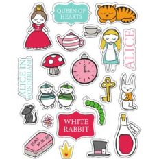 ml alice in wonderland love stickers