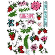 ml strawberry days darling stickers