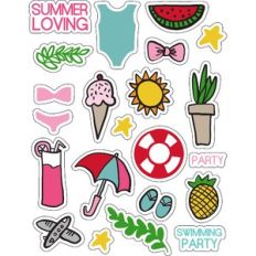 ml summer forever stickers