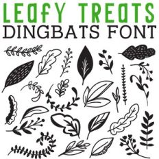 cg leafy treats dingbats