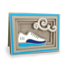 sneaker shadow box card