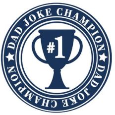 dad joke champion label