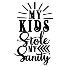 my kids stole my sanity