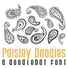 paisley doodles doodlebat font