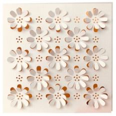 3d alpine flower card