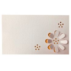 3d alpine flower place card