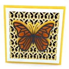 butterfly square card