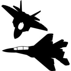 fighter aircraft silhouette