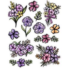 flower sticker sheet