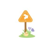 bunny road sign -  hippity hoppity