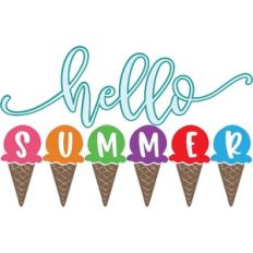 hello summer - ice cream cones