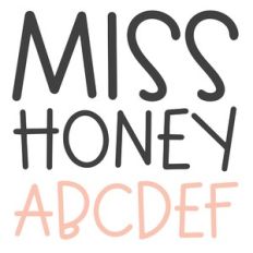 dtc miss honey kids handwriting font