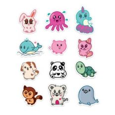cute animal stickers
