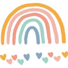 rainbow hearts